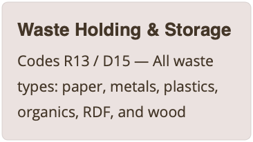 Waste Holding & Storage